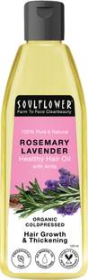Soulflower Rosemary Lavender Essential | Pure, Organic & Cold Pressed Oil