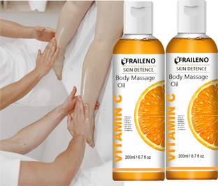 FRAILENO Body massage oil women body oil 400ml vitamin