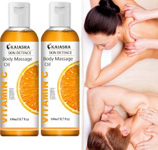 KAIASHA full-body, spa massage. Stress Body Massage VITAMIN -C Oil,