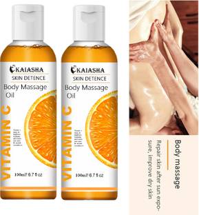 KAIASHA Sexy Body Massage Oil Pack Of 2 Body Oil for Scars & stretch Marks Anti