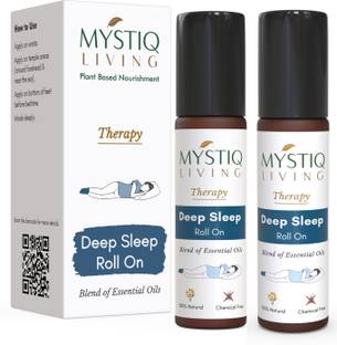 Mystiq Living Deep Sleep Roll On - 100% Natural and Safe Sleep Aid (Blend of Essential Oils)