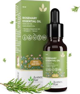 Avimee Herbal Rosemary Essential Oil with Vit E & Nansyl | For Hair Growth & Hair Fall Control
