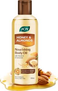 Joy Honey & Almonds Nourishing Body Oil, With Vitamin E & Sunscreen
