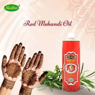 MADIHA’S Henna Mahendi Red Oil For Making Mahendi cones - 200 ml