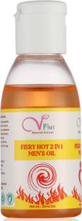 Vigini Plus 100% Natural Actives Fiery Hot 2 in 1 Men's Massage Oil