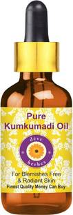 deve herbes Pure Kumkumadi Oil with Glass Dropper 100% Natural Therapeutic Grade For Blemishes Free and Radiant Skin