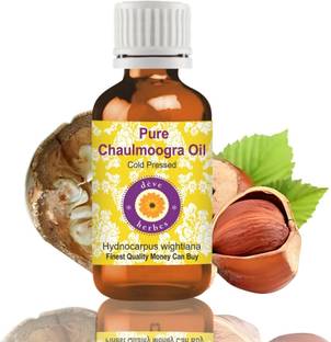 deve herbes Pure Chaulmoogra Oil (Hydnocarpus wightiana) -100% Natural Therapeutic Grade Cold Pressed