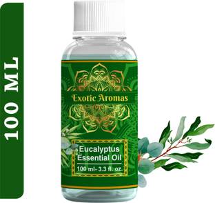 Exotic Aromas Eucalyptus Essential Oil, 100% Natural & Pure for Diffuser, Cold & Steam