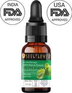 Soulflower Peppermint Essential Oil | For Cough & Cold , Hair Growth | Pure & Natural |