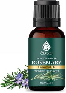 6Drops Rosemary Essential oil for Strong Healthy Hair Growth & Reduce dandruff,Hairfall