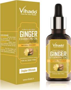 Vihado Ginger Oil - Pure and Therapeutic Grade - Massage Suitable for All Skin Types Pure Essential Oil  - 10 ml (Pack of 1)