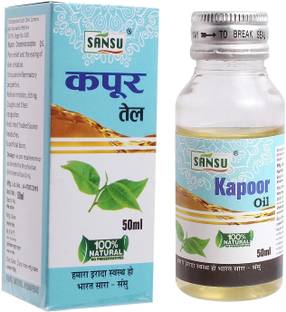 Sansu Pure & Natural Camphor Essential Oil | Kapoor Ka Tel For Hair & Skin Care