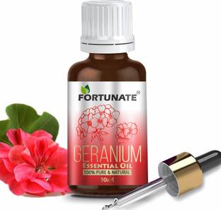 FORTUNATE Pure Geranium Essential Oil with 100% Pure & Natural Geranium Oil