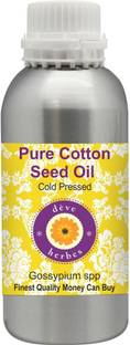 deve herbes Pure Cotton Seed Oil (Gossypium spp) 100%-Natural Therapeutic Grade Cold Pressed