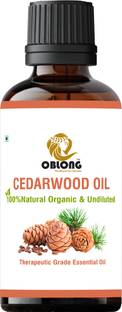 OBLONG 100% PURE ORGANIC CEDARWOOD ESSENTIAL OIL PACK OF 1 BOTTLES OF 10ML (10 ml)