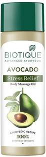 BIOTIQUE Bio Avocado Stress Relief Body Massage Oil