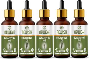 NEWISH Eucalyptus Essential Oil (Ooty Nilgiri Oil ) 100% Natural & Pure, for Steam Inhalation, Diffuser, Cold, Cough & Beauty Therapeutic Grade