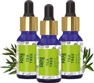 Rey Naturals Pure & Organic Tea Tree Essential Oil For Dandruff, Acne & Hair Growth