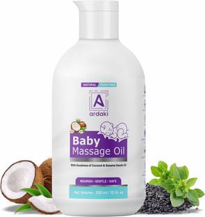 ARDAKI Baby Massage Oil with Coconut Oil Sesame Vitamin E