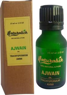 Naturalich Ajwain Oil 15 ML, Liquid Ajwain Oil 15 ML, 100 % Pure & Natural Ajwain Oil 15 ML