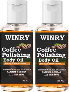 winry Coffee Body Polishing Oil for Smooth & Glowing Skin –100% natural
