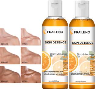 FRAILENO Anti-Ageing Orange Vitamin C Serum| 100% Natural Oil Pack Of 2