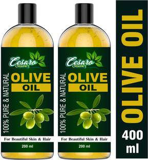 Cesaro Organics Extra Virgin Olive Oil (Cold Pressed) for Skin, Hair, Face & Body Massage Oil