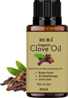 Huba 100% Pure Clove Essential Oil | Natural Care for Teeth, Aromatherapy, and Hair