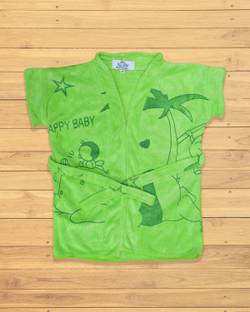 The Little Lookers Green Medium Bath Robe