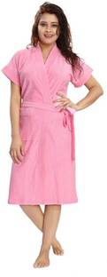 Poorak Baby Pink Large Bath Robe