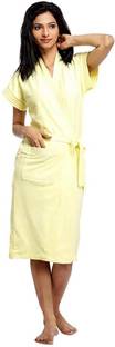 Superior light Yellow Free Size Bath Robe