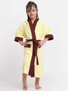 CREEVA Yellow & Wine Large Bath Robe