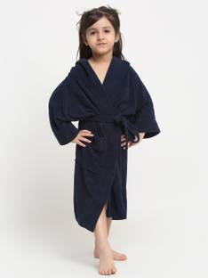 CREEVA Navy Blue Small Bath Robe