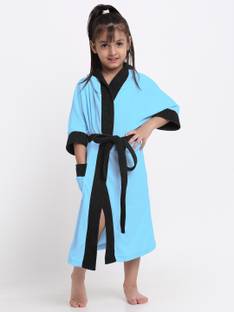 CREEVA Ocean Blue & Black XL Bath Robe