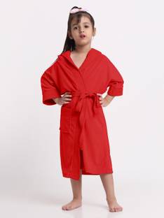 CREEVA Red Large Bath Robe