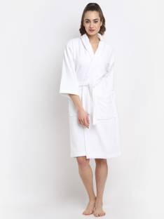 CREEVA White Medium Bath Robe