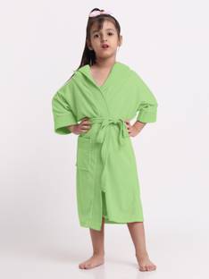 CREEVA Parrot Green Large Bath Robe