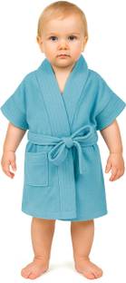 CREEVA Sky Blue Medium Bath Robe