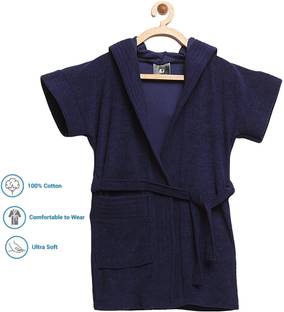 ELEVANTO Navy Medium Bath Robe