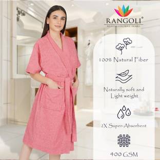 RANGOLI Coral Large Bath Robe