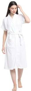 ZYRANEST White Free Size Bath Robe