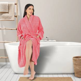 RANGOLI Peach Large Bath Robe