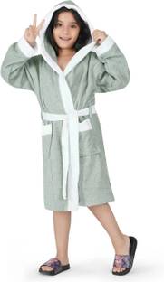 RANGOLI Grey Free Size Bath Robe
