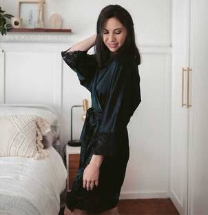 Mixopia Black XL Bath Robe