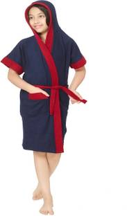 Sand Dune Navy Blue Free Size Bath Robe