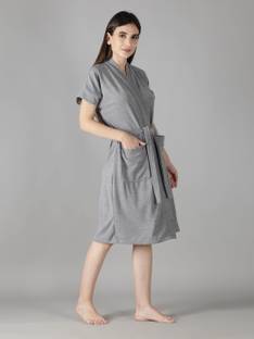 HotGown Plain Grey 3XL Bath Robe