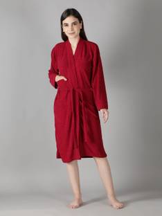 HotGown Full Maroon XL Bath Robe
