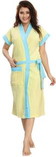 Poorak Yellow XXL Bath Robe