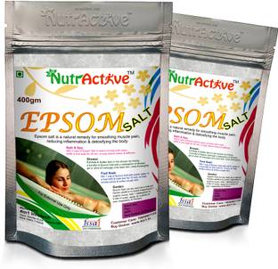 NutrActive Epsom Salt 2Kg for Pain Relief & Relaxation, Relief for Foot Pain, Swelling