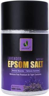 JAINIK Epsom Salt For Muscle Relief, Relieves Aches Pain -lavender- 450gm